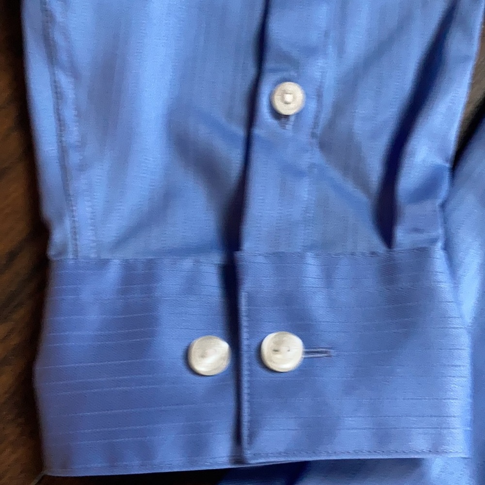 Kenneth Cole Blue Button Down Collared Shirt - image 6